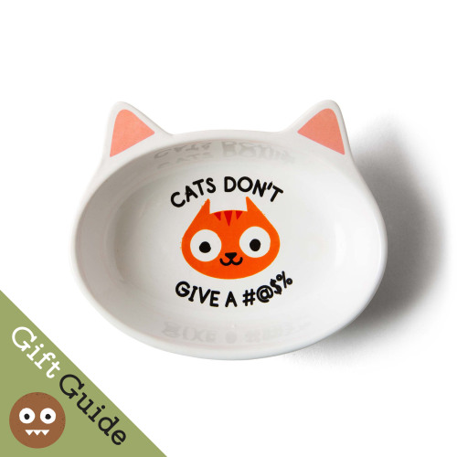 #GiftGuide: CAT DISH from Big Mouth, Inc.! High quality ceramic, hand wash only. Your cat will not b