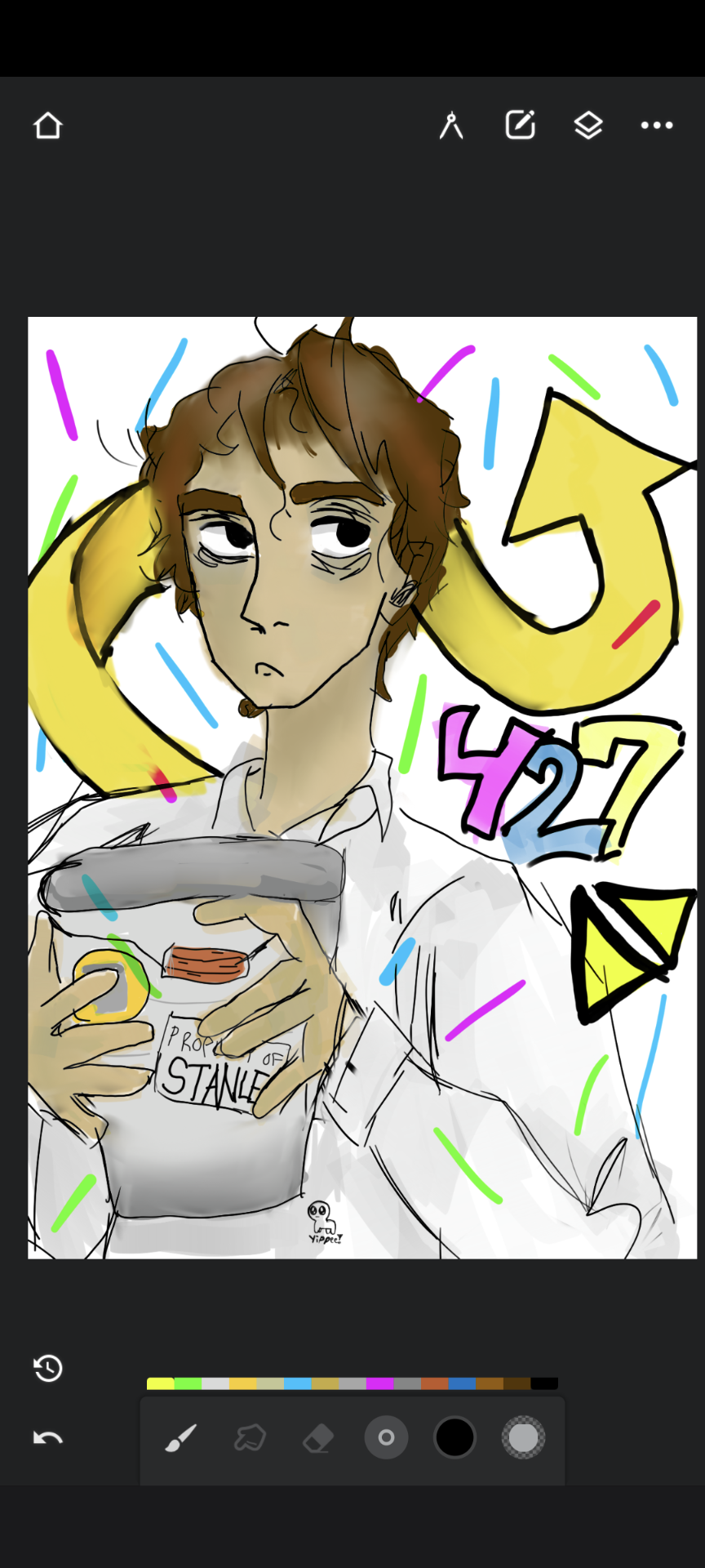 I DREW IT WITH MY FINGER, FOLKS. 