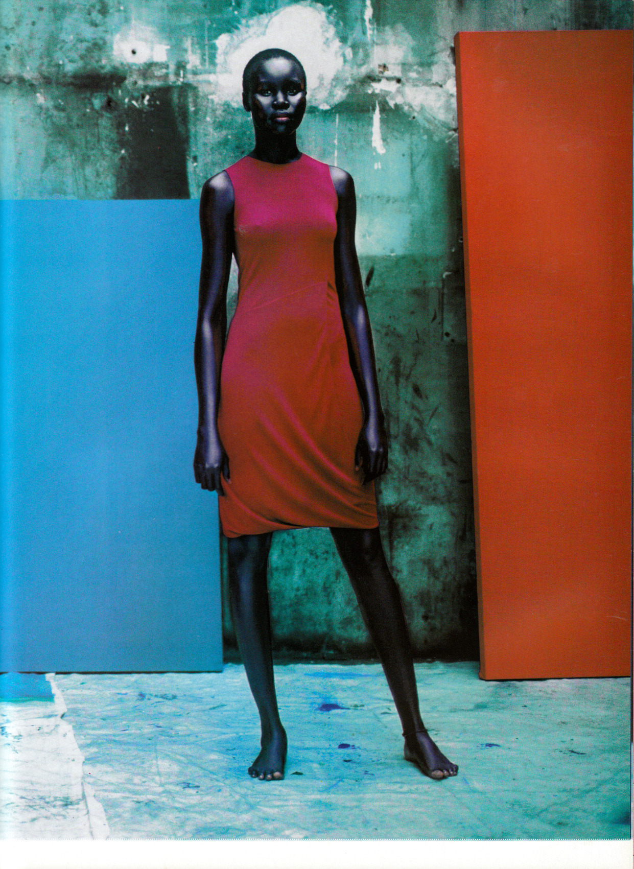 larastonestits:  Alek Wek by Jean-Baptiste Mondino for Vogue Paris, December 1997