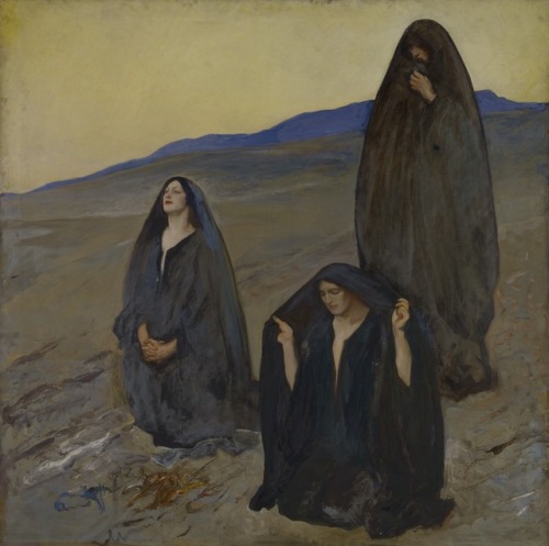 pwlanier: The Three Marys. 1906. Edwin Austin Abbey, American, 1852–1911. Yale Art Gallery.