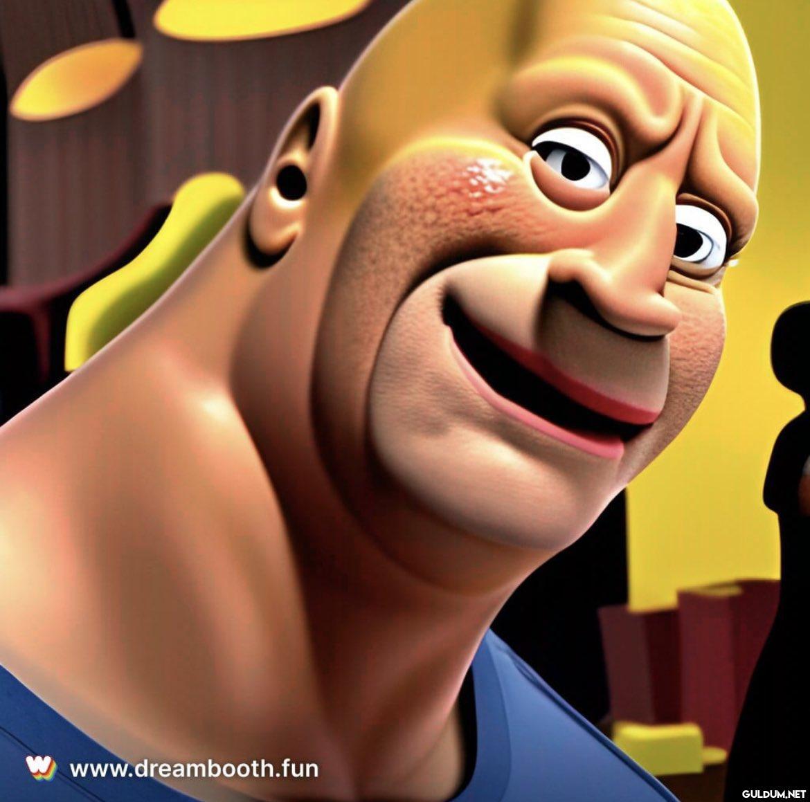 The Rock as Homer Simpson...