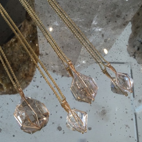 Herkimer Diamond Venusrox Crystal PendantsThese have just joined the Venusrox pendant collection and