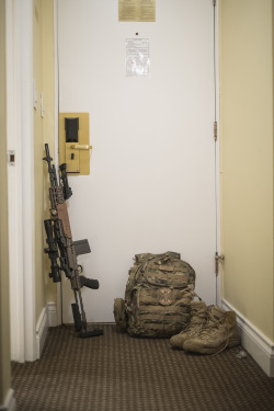 whiskey-weather:  duncanvogelphoto:  My Sage EBR M14 ready to go in my hotel room.   Nice rig