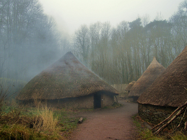  Roundhouses were the standard form of housing built in Britain from the Bronze Age