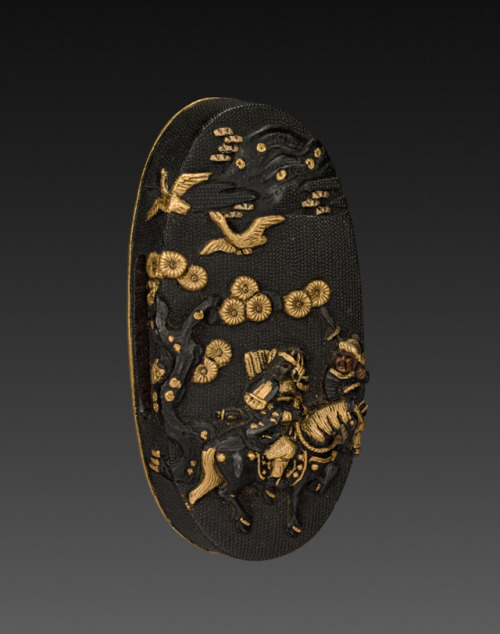 cma-japanese-art: Kashira, 1700, Cleveland Museum of Art: Japanese ArtSize: Average: 3.7 x 1.8 cm (1