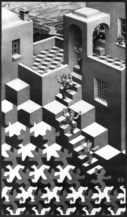 Cycle, M.C. Escher, 1938