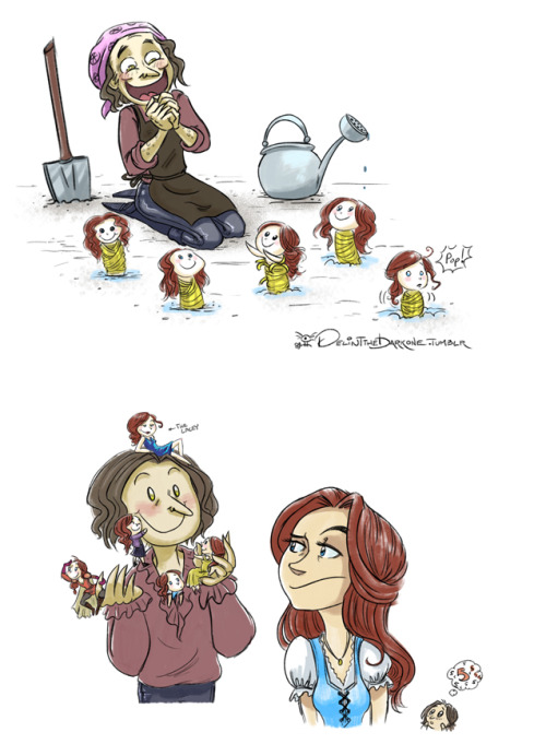 delintthedarkone: Rumple’s penchant for Gardening