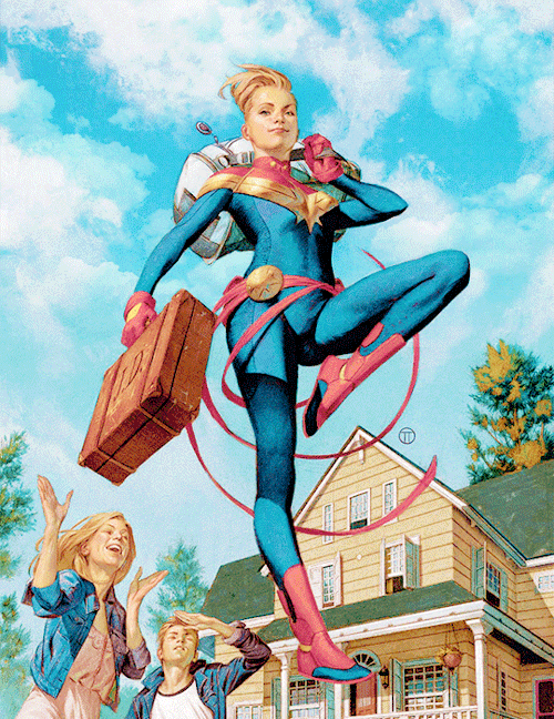 dailymarvel:THE LIFE OF CAPTAIN MARVEL - #1-5Covers by Julian Totino Tedesco