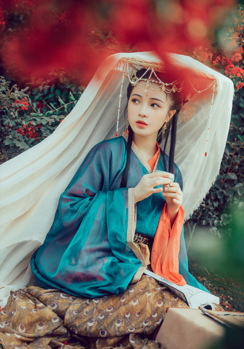 Traditional Chinese hanfu by 散兄