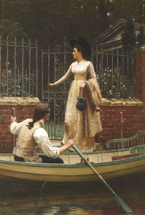 spoutziki-art: Edmund Blair Leighton - The Elopement, 1893 