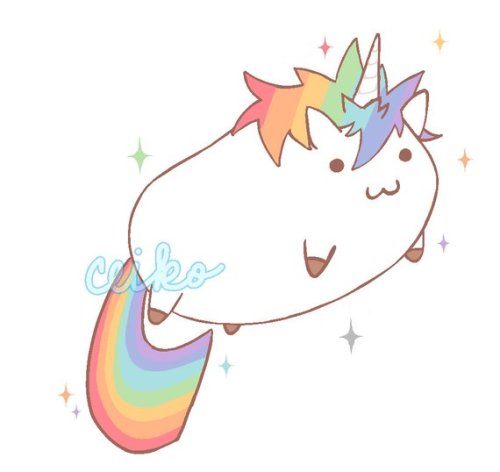 snootyfoxfashion: LGBTQ+ Pride Unicorns Sticker Pack from ceikochan 