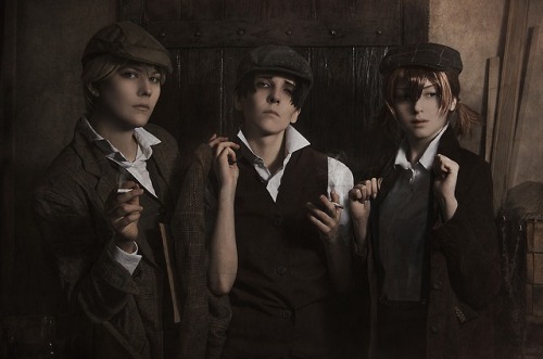 Our “A Choice with no Regrets” cosplay, we were inspired by this fan-art of @varrix ~ We made many p