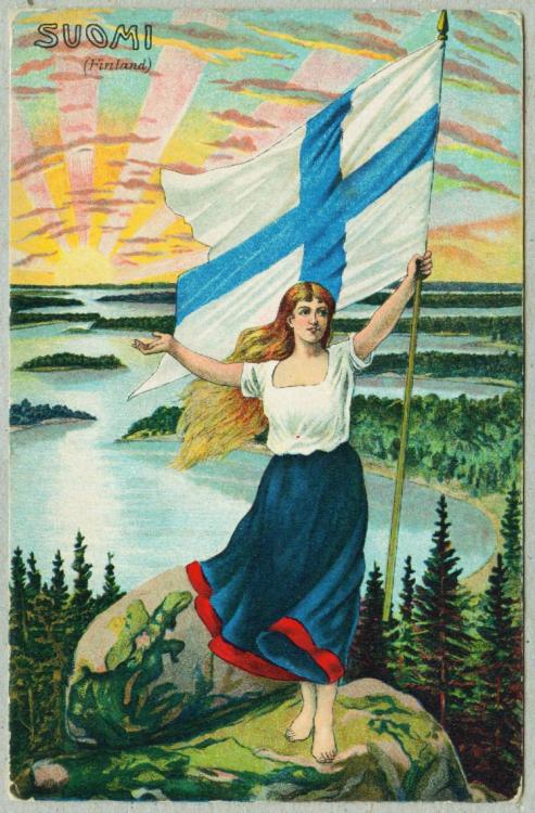 postcardtimemachine:Suomi (Finland) - It’s Finnish Independence Day