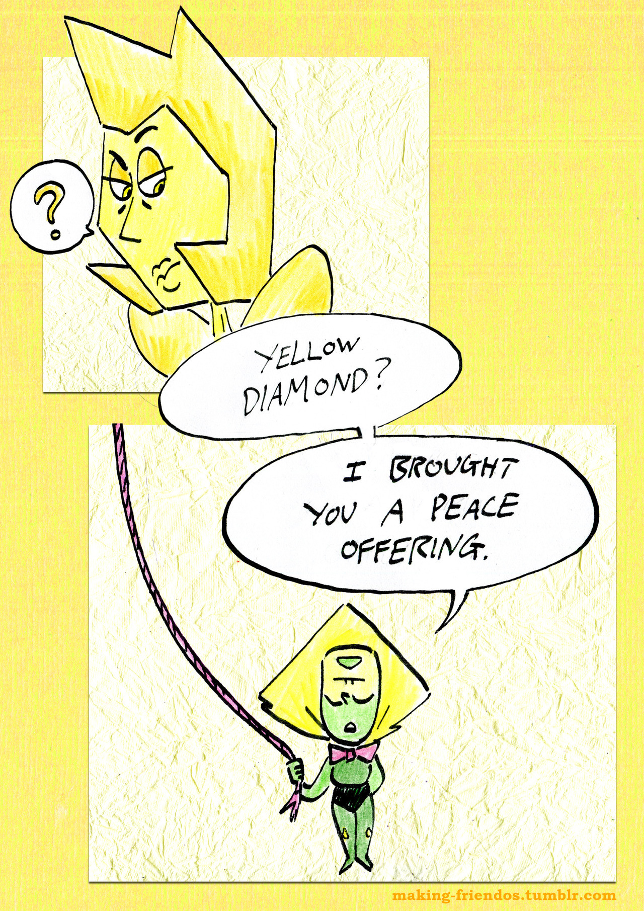 making-friendos:  Y’know, because the fandom always compares her to one of those