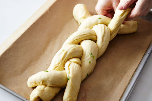 Porn Pics food52:A scallion pancake and a loaf of challah