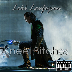 daily-asgardian-news:  Loki Laufeyson’s debut album &ldquo;Kneel Bitches&rdquo;. Inspired by this post [x] 
