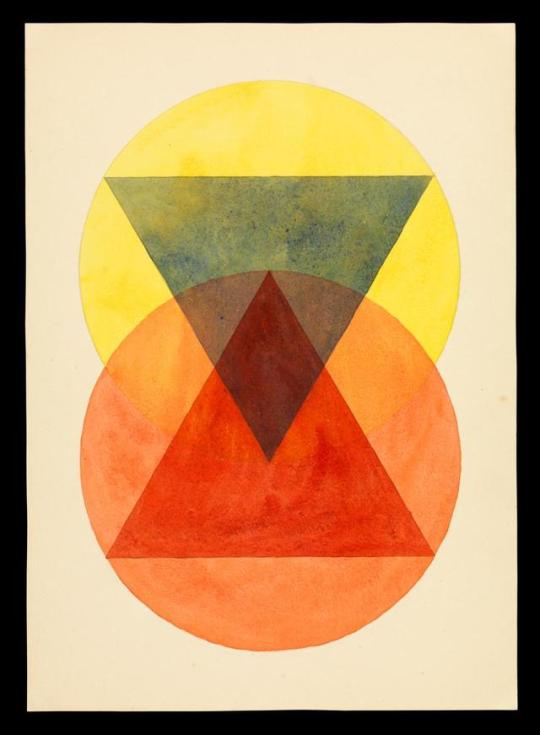Léna Bergner, Durchdringung (“Penetration”), made for Paul Klee’s Course, 1925–1932