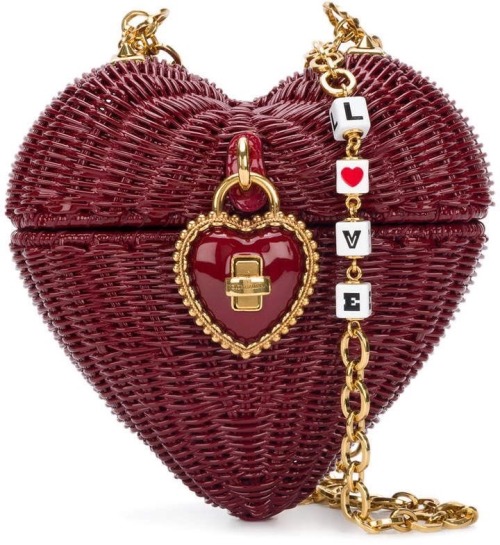 expensiveity:dolce and gabbana heart shaped bags.