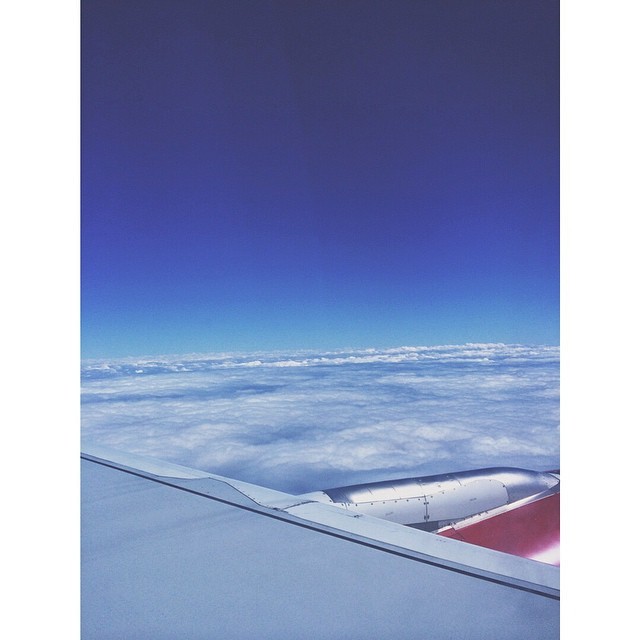 Bye San Francisco! Above the clouds ✈️☁️ #KelseysFinalFling (at Virgin America @ Las Vegas Intl. Airport)