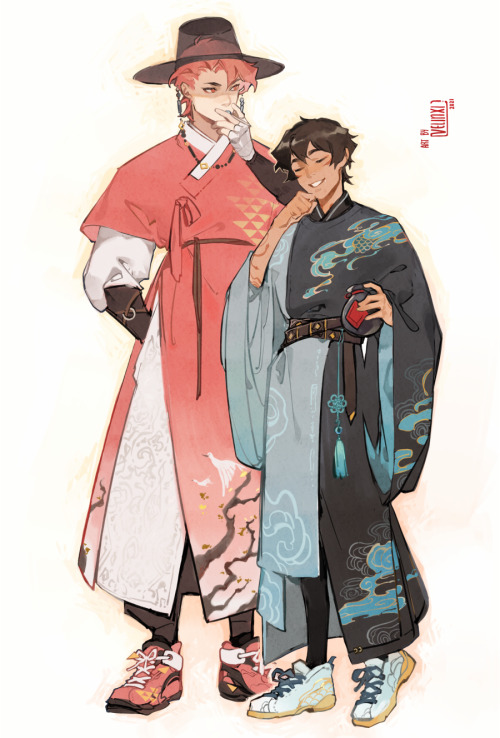 velinxi:

Trade offer‼️ I receive your support in the form of you reading CTC/ being a patron and you receive 300 drawings of Iris in hanfu/ Lillium in hanbok because I love designing pretty robes


I’m doped to this 
