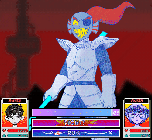 * Undyne Smashes The Dialogue Box, Just Because She Can.