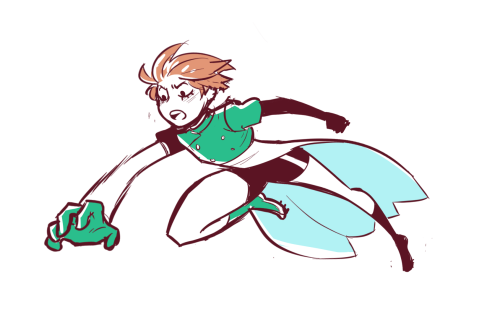 Max, one of my oldest OCs! a very mean magical girl based on the snowdrop flower