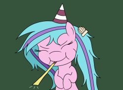 ask-humming-way:Toot! ((It’s my birthday today so it’s an excuse to draw a party hat! Story update in the usual time~))x3 Happy birthday~! ^w^ 