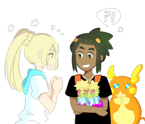 Gladion: *in low, deep, angry bakugo’s voice * It was Lillie’s idea, GET OFFAlolan Raichu likes mala