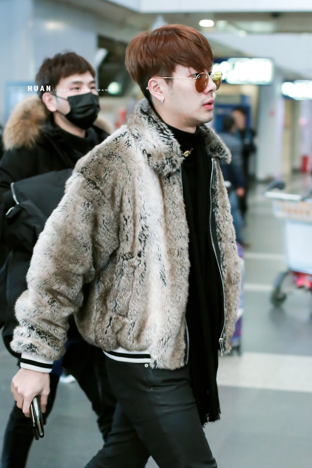 Jackson Wang at Airport Going Back to China 20210306 