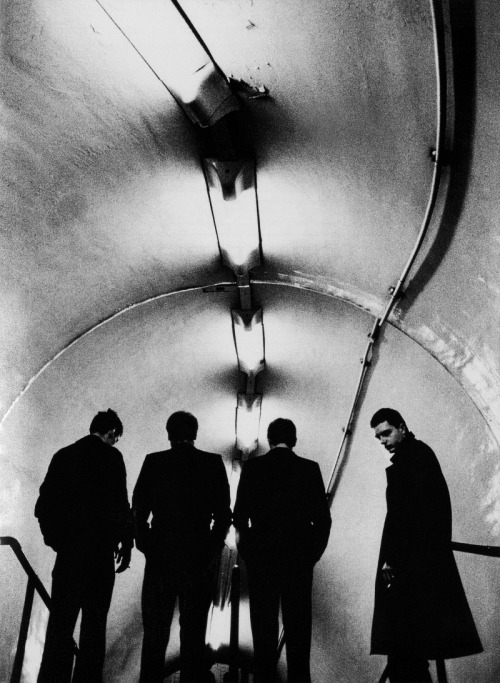 m3zzaluna:   “people are frightened by what they don’t understand." — the elephant man (1980)  joy division photographed at lancaster gate tube by anton corbijn. in 2007, the dutch photographer directed a biopic of their lead singer,