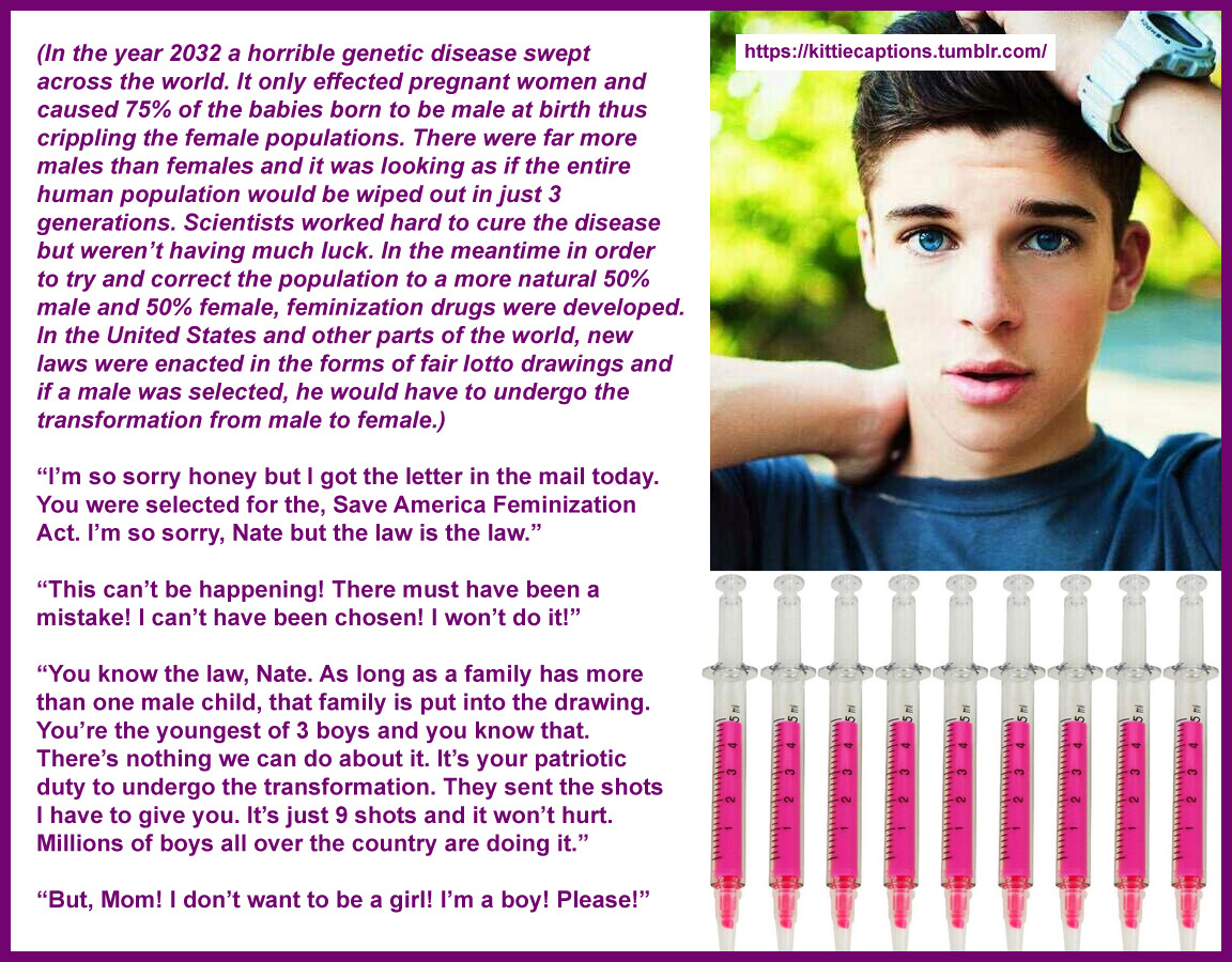 kittiecaptions:  The Feminization Act Of 2032