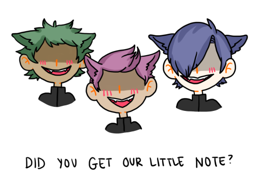 ask-arakita-wolf-san:  “We beat them up together. Well, except for Manami. He was late, as always.” pt1