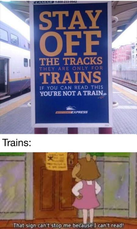 train please don’t do it oh god oh no get off the track