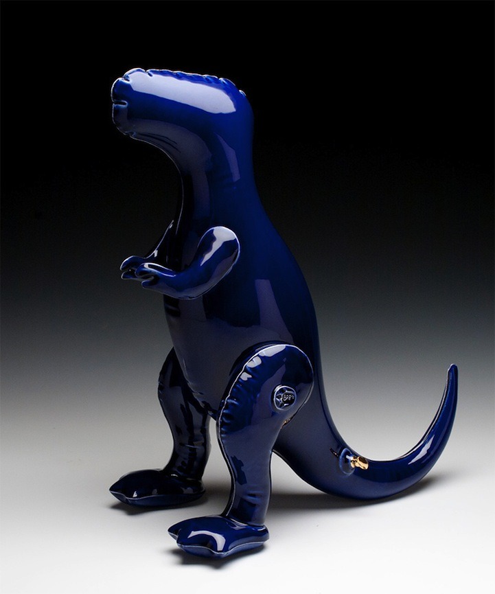 f-l-e-u-r-d-e-l-y-s:  Ceramic Sculptures Look Like Inflatable Toys by Brett Kern