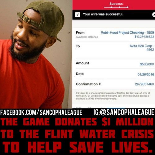 The rapper has donated $500,000 of his own money to Flint, Mich., amidst their water crisis. He also