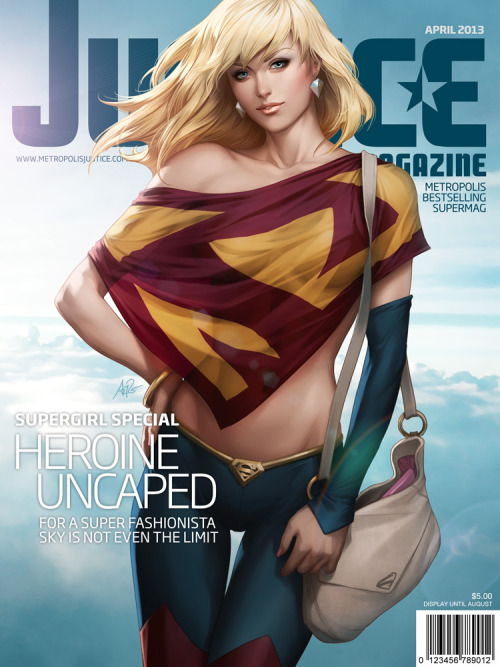 herochan:  Justice Mag - Supergirl & Wonder Woman Illustrations by Stanley Lau Website || DeviantART || Tumblr 