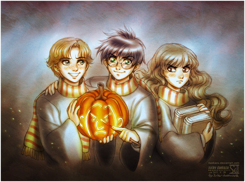 The Hallowe'en Feast at Hogwarts School of Witchcraft and Wizardry on We Heart It - weheartit