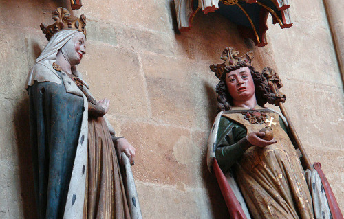 Adelaide of Italy and her husband Otto, Holy Roman Emperor, c. 1260 Meissen Cathedral