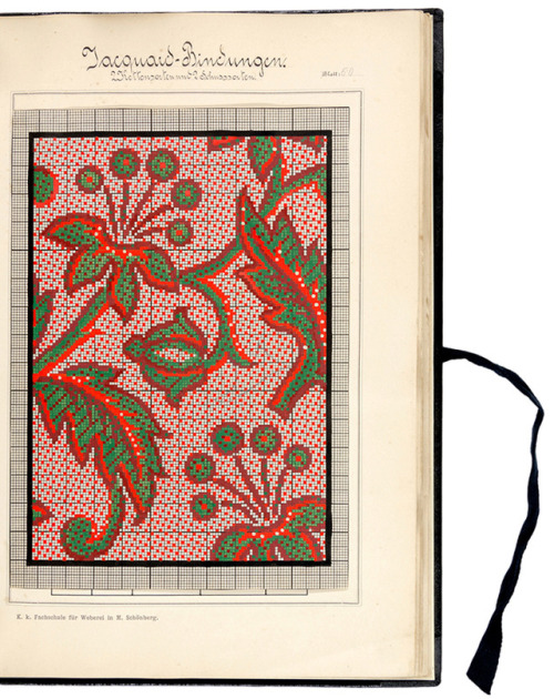 design-is-fine:Bindungslehre & Composition, portfolio book with weaving samples by Gustav Groer,