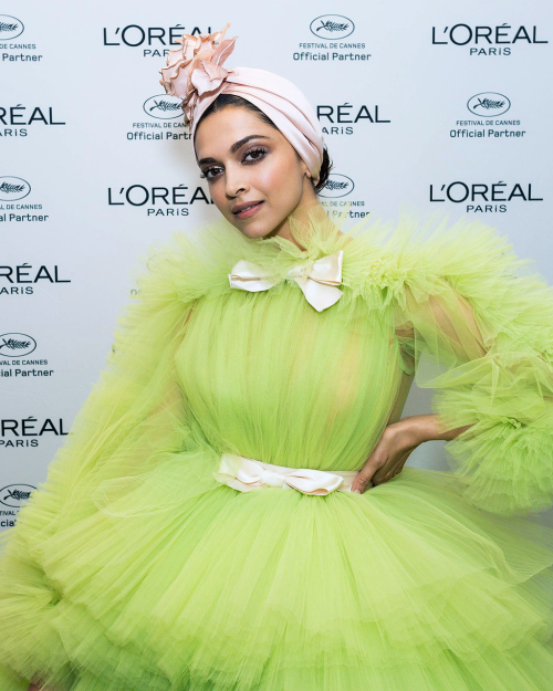 Deepika Padukone at L'Oréal Paris Coctail during 2019 Cannes Film Festival.