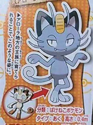 cacnea:“Alolan Meowth developed after being bred by the royal family of Alola.”“Alolan Marowak devel