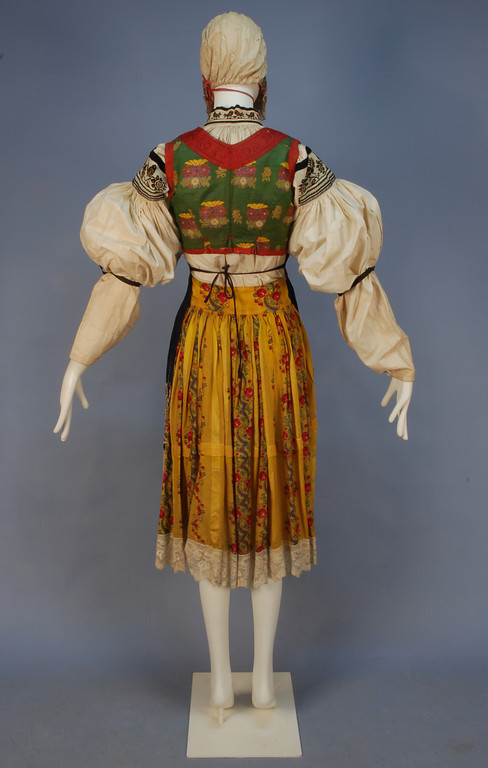 MORAVIAN KROJ or CZECH FOLK COSTUME, 19th-EARLY...