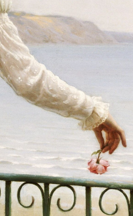 laclygrantham:A Favour (detail) 1898. Edmund Leighton