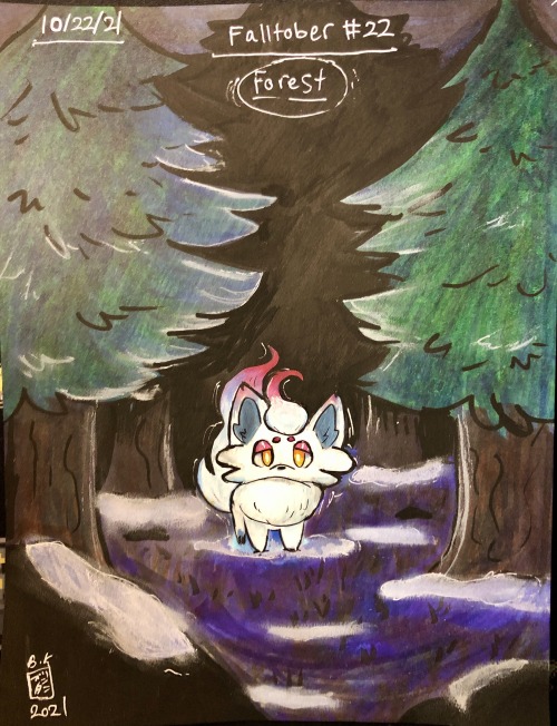 Falltober 22: In the forest, you may encounter an especially fluffy and deceptively adorable creatur