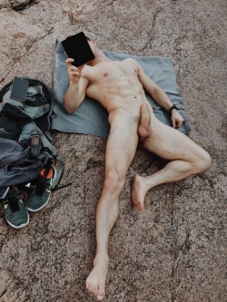 fuckingpictures:  gentlydownthestream:  Soaking up the last of summer with Anaïs Nin.  Girlfriend sent me this post because she knows I like cock too. 