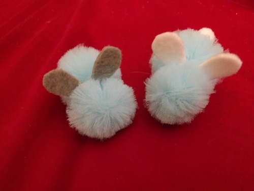 Pom-pom Bunny Hair Accessories/Shoulder Buddies