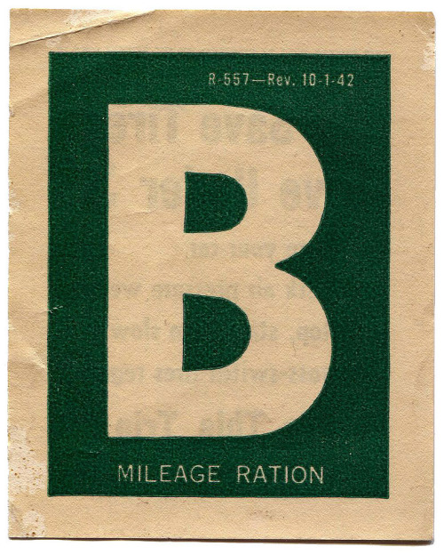 Rationing was a way of life during WWII. From gasoline to pantyhose, it seemed like everything was l