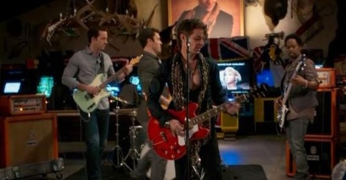 Pic of the Day: @jamesmarstersof getting his rock star on as Declan Horn in The Wedding Band  #James