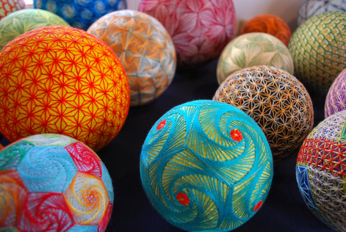 archiemcphee: These intricate and extraordinarily beautiful embroidered silk balls are a form of Jap