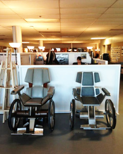 xavierstea:  Professor X’s Wheelchairs (Sir Patrick Stewart’s and James McAvoy’s, respectively) 